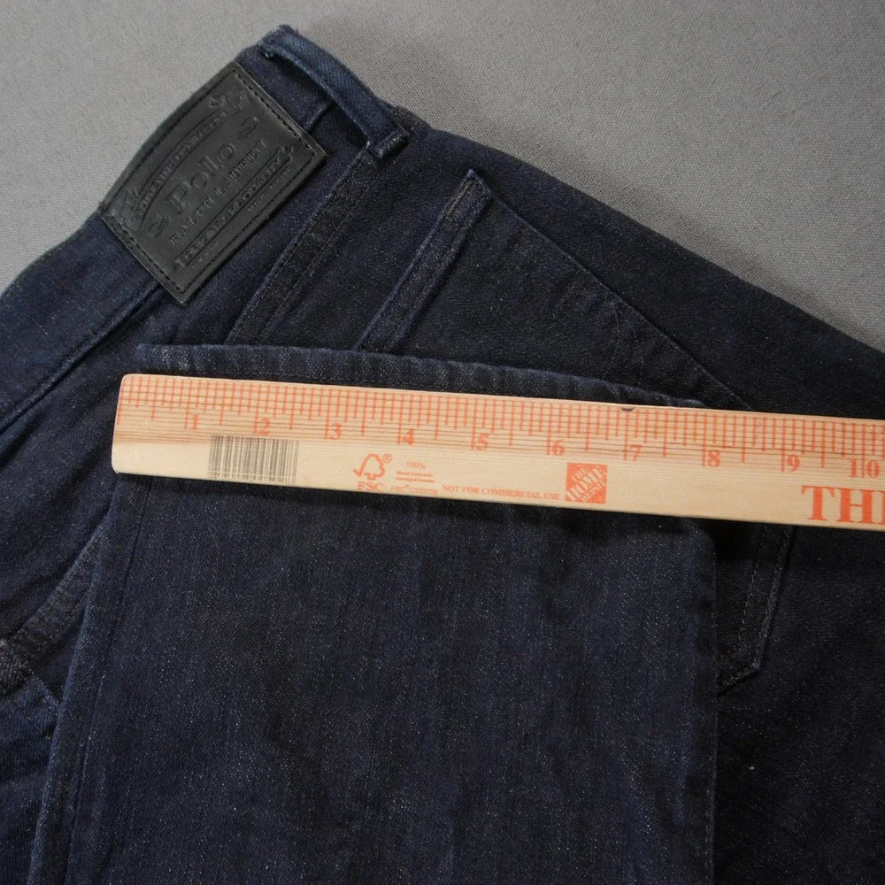 Polo Ralph Lauren Sullivan Slim Stretch Men Jeans 34x32 Dark Wash Denim Straight